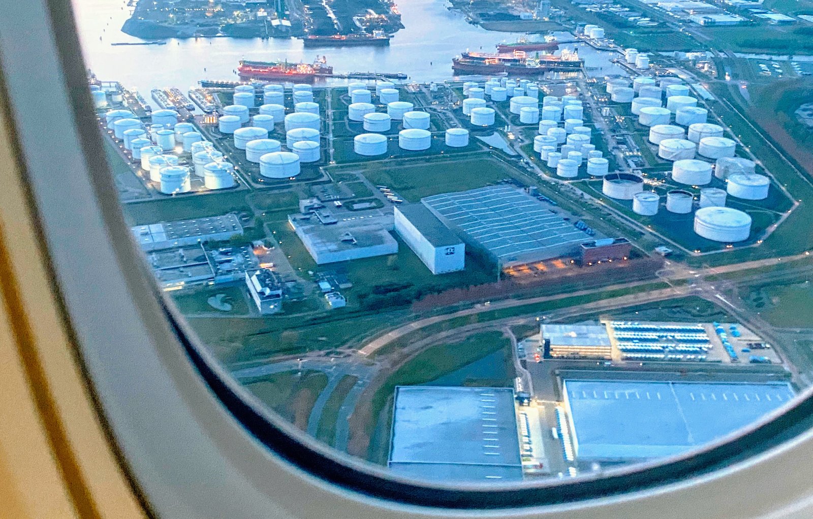 Oil storage tanks at a terminal in Thailand, industry reference